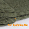 COTTONDIARY Knit Beanie Hats for Women Men Double Layer Fleece Lined Chunky Winter Hat